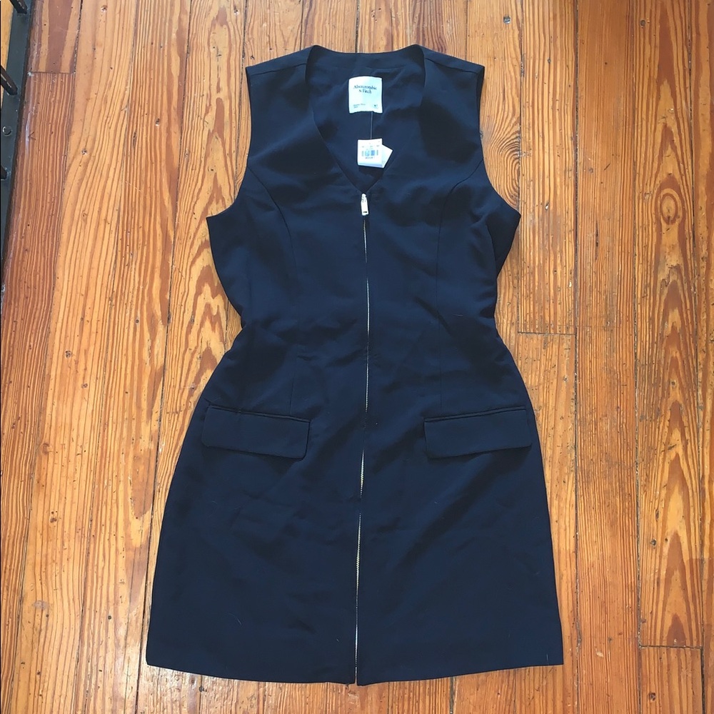 Abercrombie & Fitch Navy Sleeveless Mini Dress
